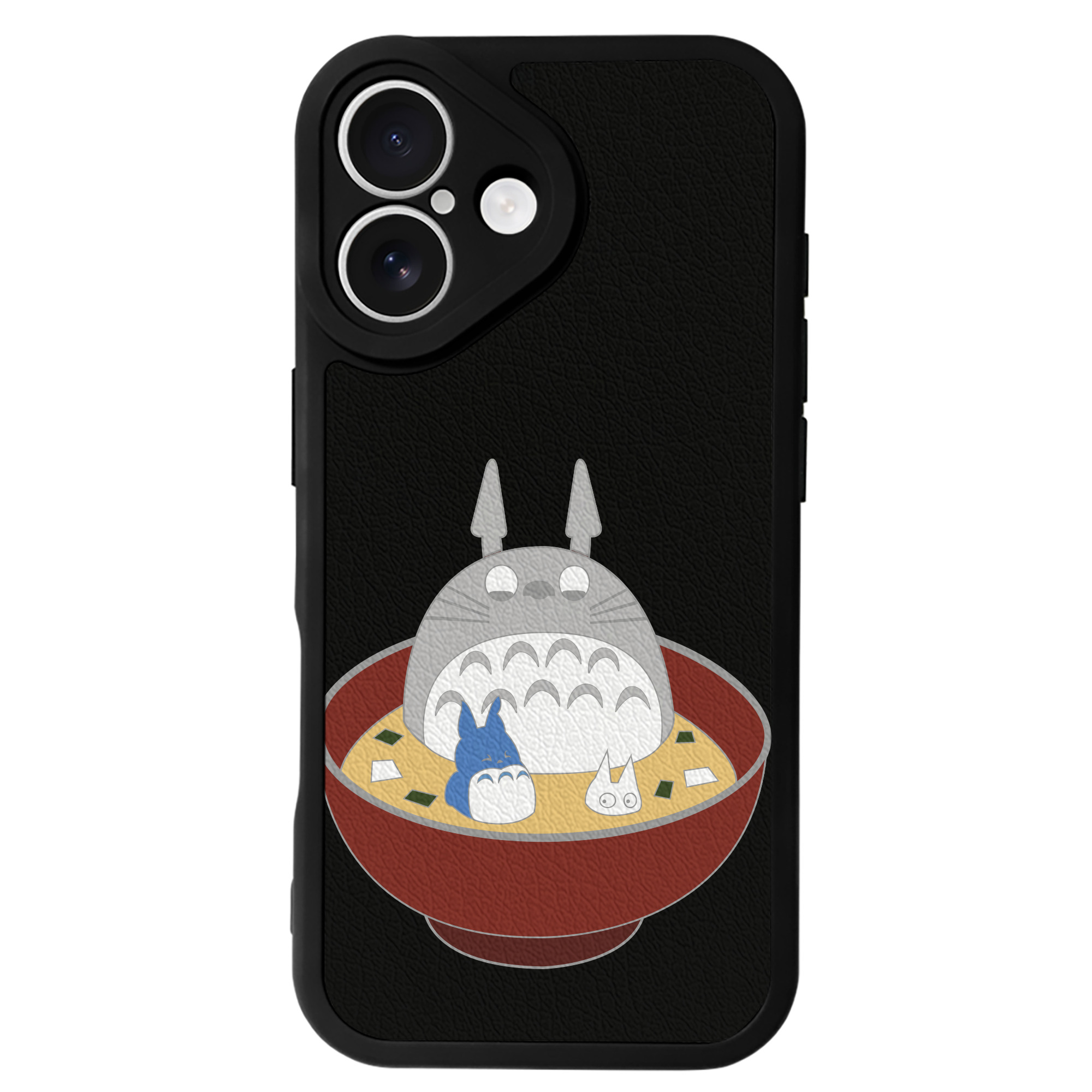 （画像用） となりのトトロ 草壁メイ 草壁サツキ My Neighbor Totoro Satsuki Kusakabe Mei Kusakabe 【iPhone 16シリーズ対応】シリコンスマホケース（レザー調） 材質：シリコン